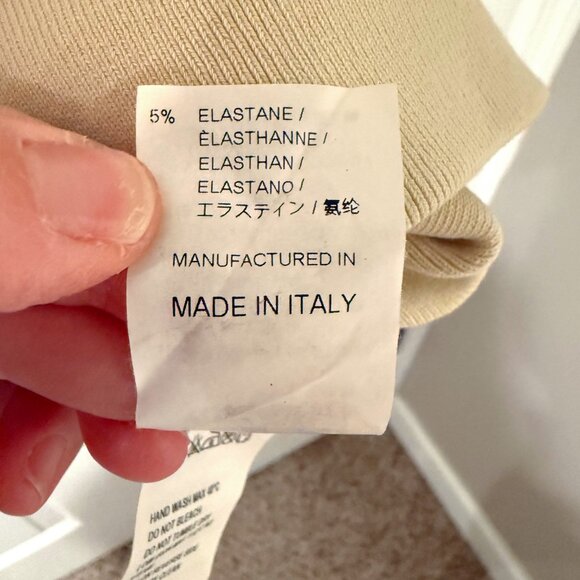 RARE Yeezy Season 5 Adidas Calabasas Kanye Crew Sweatshirt Beige Italy Mens LG - Picture 11 of 16